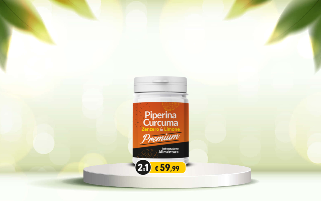 Elimina le tossine e ritrova il benessere: scopri Piperina e Curcuma Premium ora